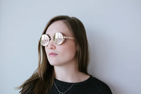woman glasses