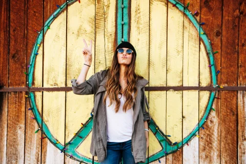 hippie woman
