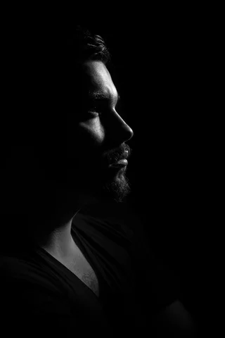 Men Wallpaper 35 | Photography poses for men, Black background portrait, Shadow portraits