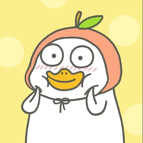 Peach Hat Duck