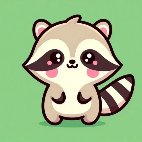 Kawaii Raccoon