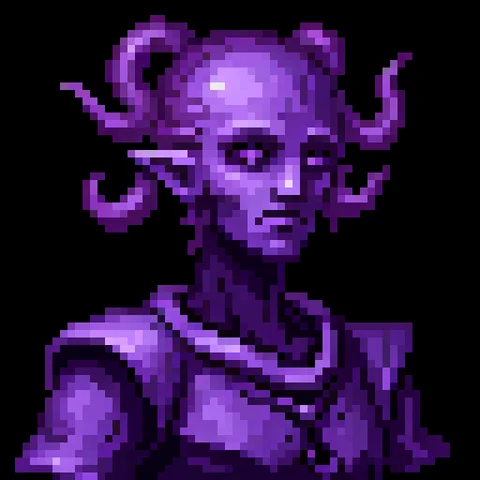 Fantasy pixel character portrait 1