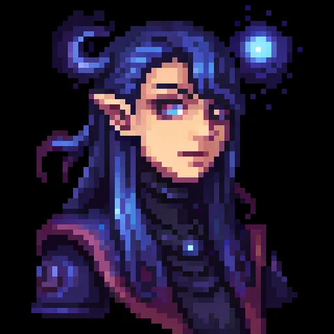 Fantasy pixel character portrait 10