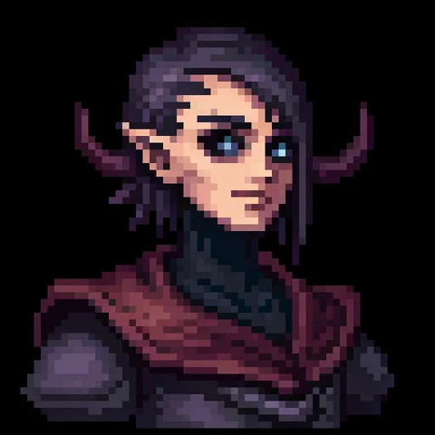 Fantasy pixel character portrait 15