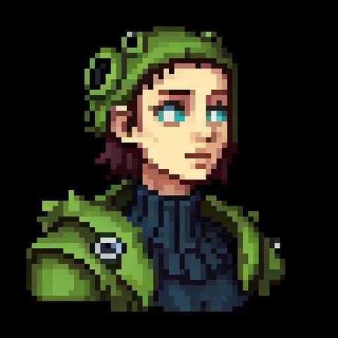 Fantasy pixel character portrait 177