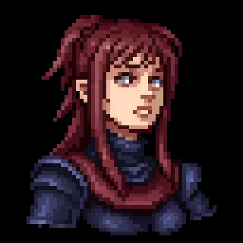Fantasy pixel character portrait 179