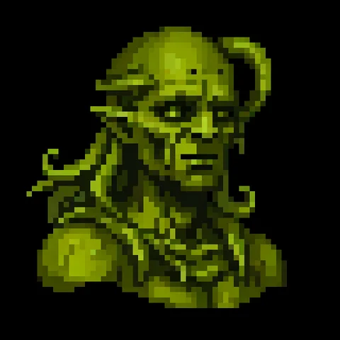 Fantasy pixel character portrait 186