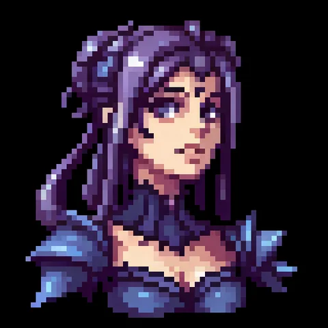 Fantasy pixel character portrait 200