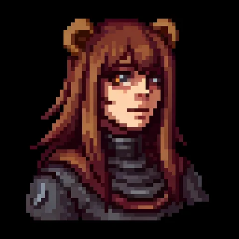 Fantasy pixel character portrait 203