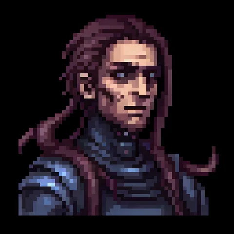 Fantasy pixel character portrait 208