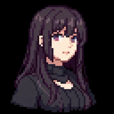 Fantasy pixel character portrait 210