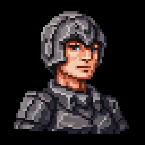 Fantasy pixel character portrait 218