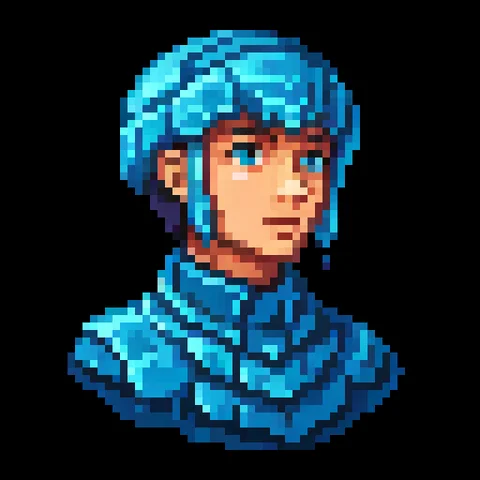 Fantasy pixel character portrait 224