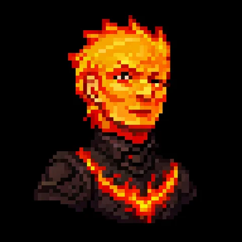 Fantasy pixel character portrait 236