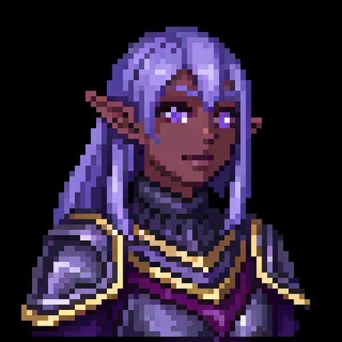Fantasy pixel character portrait 288