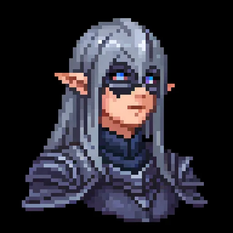 Fantasy pixel character portrait 313
