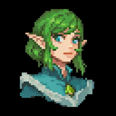 Fantasy pixel character portrait 331