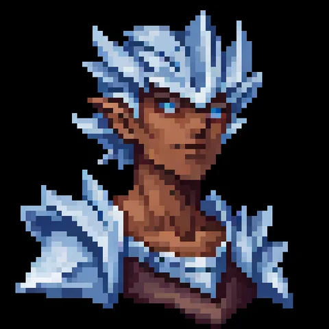 Fantasy pixel character portrait 340