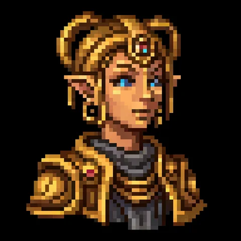 Fantasy pixel character portrait 341