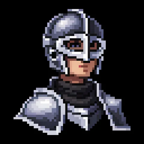 Fantasy pixel character portrait 348
