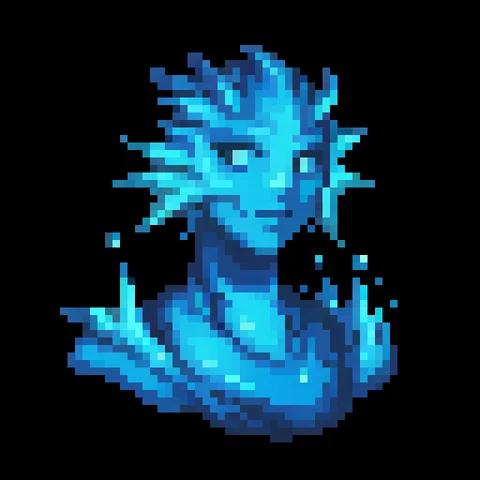 Fantasy pixel character portrait 377