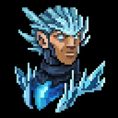 Fantasy pixel character portrait 407