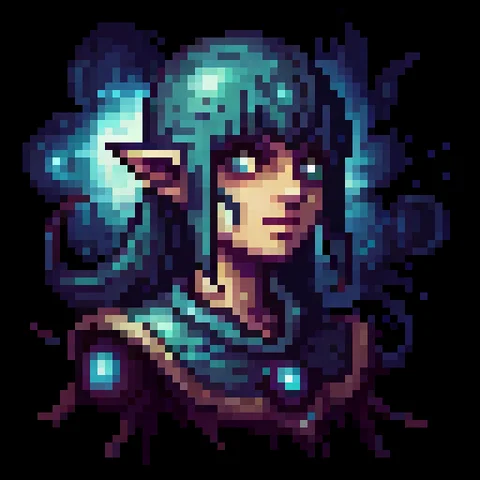 Fantasy pixel character portrait 42