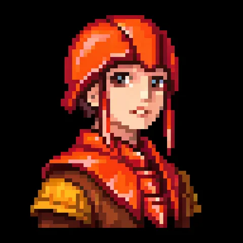 Fantasy pixel character portrait 435