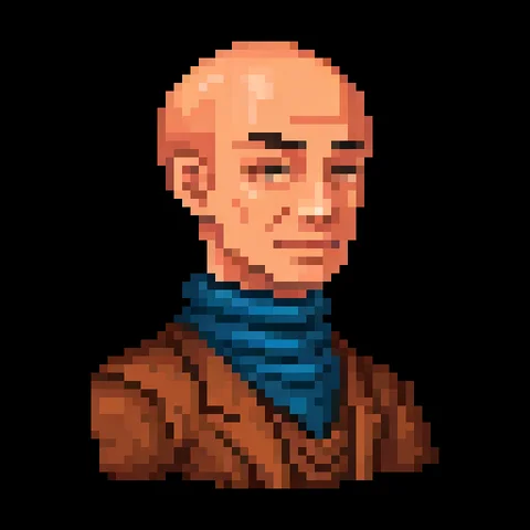 Fantasy pixel character portrait 457