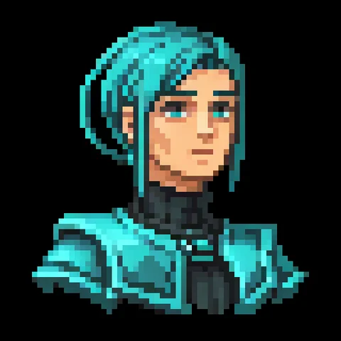 Fantasy pixel character portrait 472