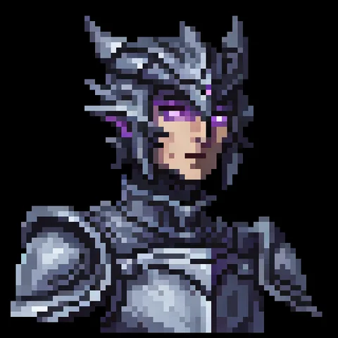 Fantasy pixel character portrait 491