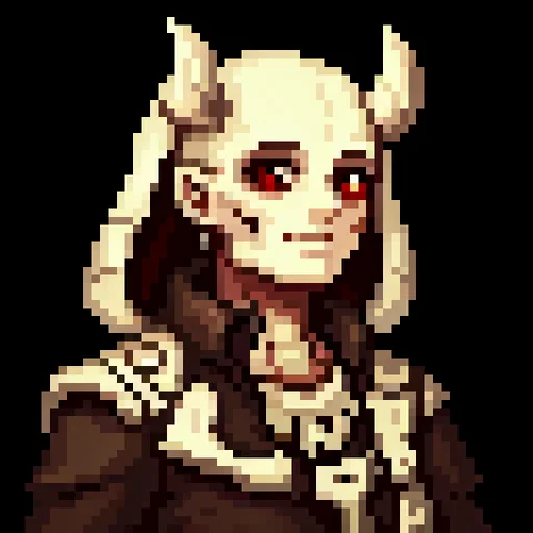 Fantasy pixel character portrait 59