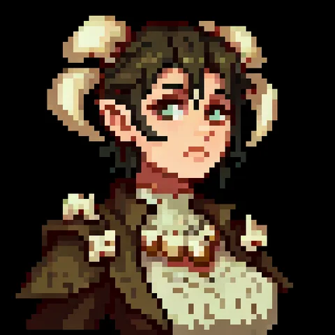 Fantasy pixel character portrait 71