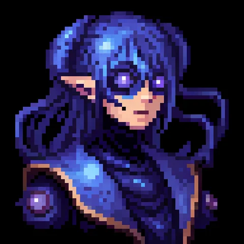 Fantasy pixel character portrait 9