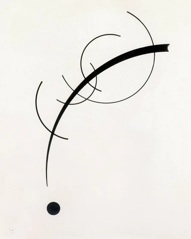 Free Curve to the Point: Accompanying Sound of Geometric Curves (1925) print in high resolution by Wassily Kandinsky . Original from The MET Museum. Digitally enhanced by rawpixel.