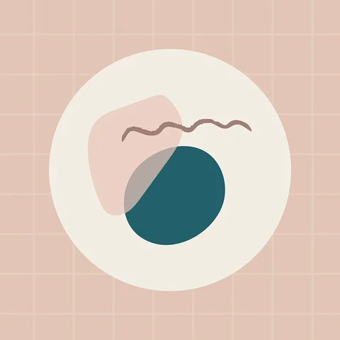Minimal abstract doodle social story highlight design resource vector