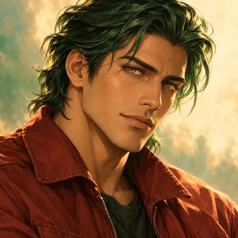 Forest Light Anime Portrait