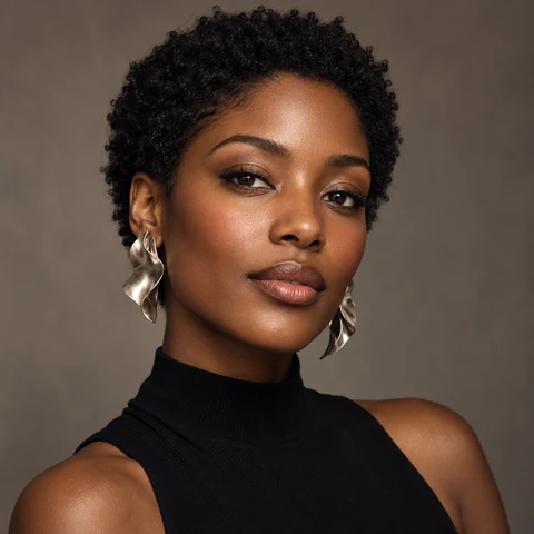 Black Turtleneck Studio Portrait