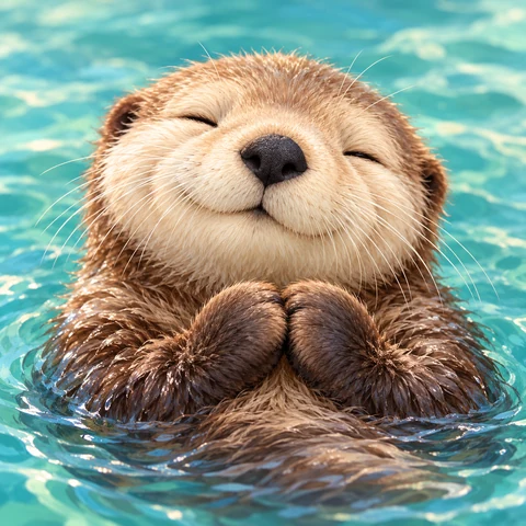 Smiling Sea Otter