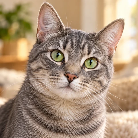 Green-eyed Tabby