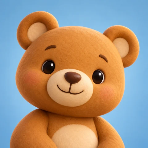 Honey Brown Clay Bear