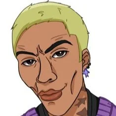 Gekko — Green Hair Portrait