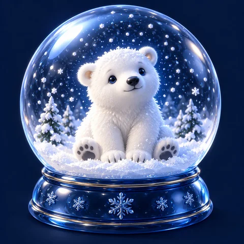 Polar Bear Snow Globe