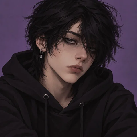 Purple-Backed Emo Portrait