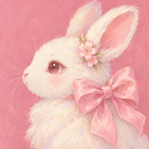 Pink Bow Bunnies · Derecha
