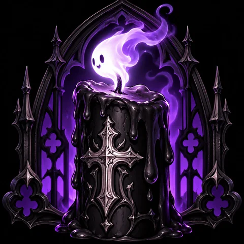 Gothic Ghost Flame Candles · Right