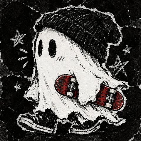 Skateboard Ghost Friends · Derecha