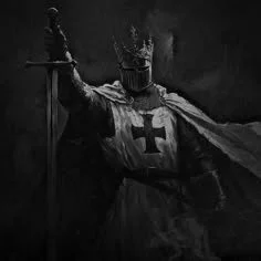 Black-Cloaked Cross Knight