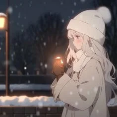 Winter Beanie Anime Girl