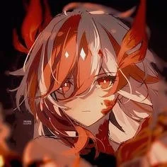Orange-Haired Anime Portrait